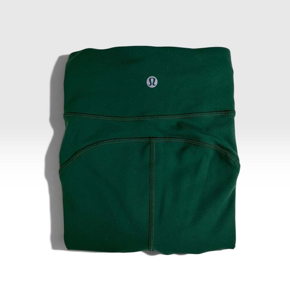 Lululemon Invigorate Forest Green Pocket Leggings Size 4